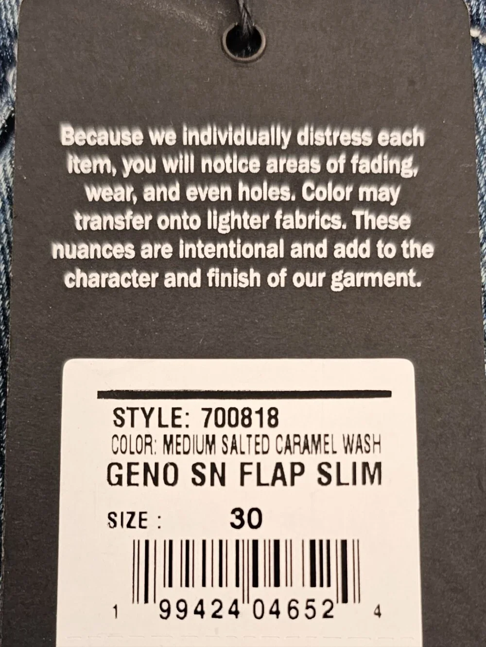 True Religion Geno SN Flap Relaxed Slim Denim Jeans World Tour Men's